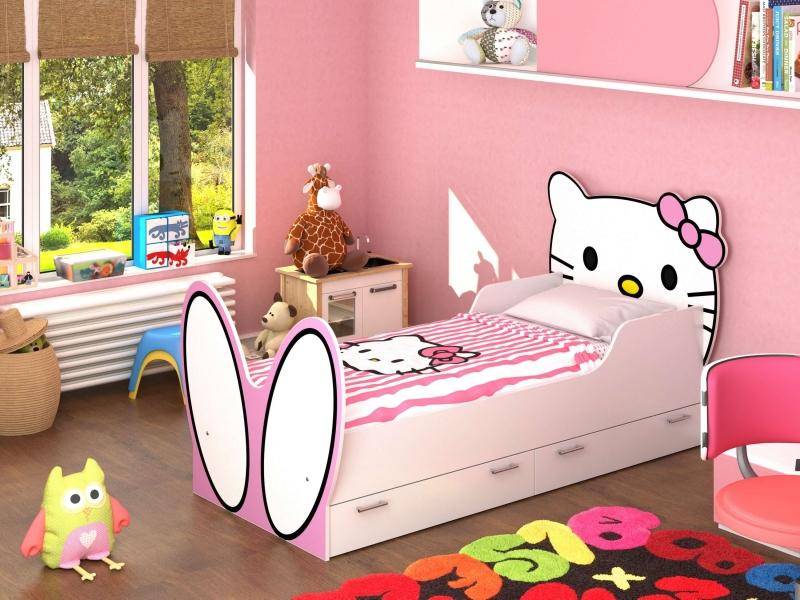 кровать hello kitty! с бязевым матрацем в Улан-Удэ