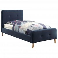 кровать button tufted flannelette navy 140х200 в Улан-Удэ