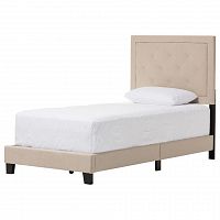 кровать paris linen upholstered beige 90х200 в Улан-Удэ