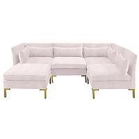 диван zara sectional угловой розовый в Улан-Удэ