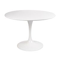 стол eero saarinen style tulip table mdf d100 глянцевый белый в Улан-Удэ