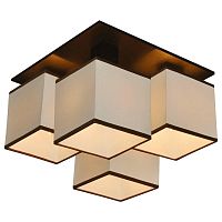 потолочная люстра arte lamp quadro a4402pl-4bk в Улан-Удэ