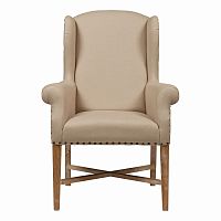 кресло мягкое с ушами french wing chair бежевое в Улан-Удэ