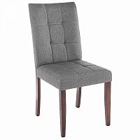 стул деревянный madina dark walnut / fabric grey в Улан-Удэ