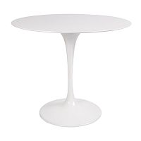 стол eero saarinen style tulip table mdf белый d90 глянцевый в Улан-Удэ