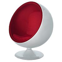 кресло-шар eero ball chair бело-красное в Улан-Удэ