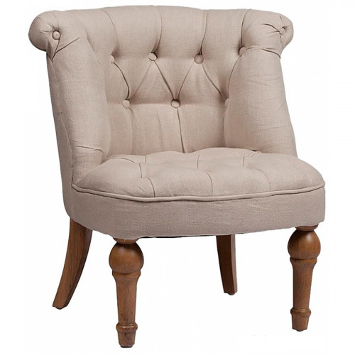 кресло sophie tufted slipper chair бежевое в Улан-Удэ