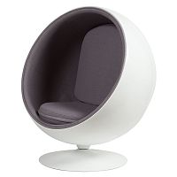 кресло eero ball chair серое в Улан-Удэ