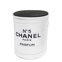 декоративная бочка- пуф chanel №5 white m в Улан-Удэ