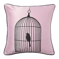 подушка с птичкой в клетке birdie in a cage pink в Улан-Удэ