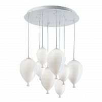 подвесная люстра ideal lux clown sp8 bianco в Улан-Удэ