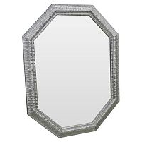 зеркало серебряное восьмиугольное вытянутое с декором silver luxury в Улан-Удэ
