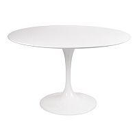 стол eero saarinen style tulip table mdf d110 глянцевый белый в Улан-Удэ