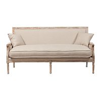 диван auguste salon bench with burlap прямой бежевый в Улан-Удэ