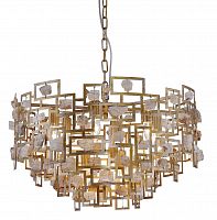 подвесная люстра crystal lux diego sp9 d600 gold в Улан-Удэ