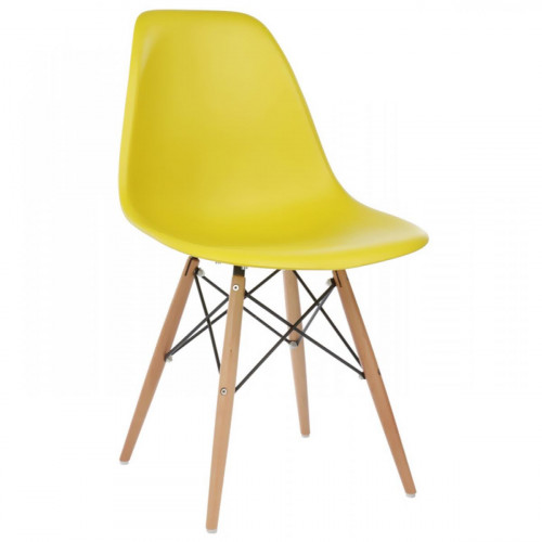 стул деревянный eames pc-015 yellow в Улан-Удэ