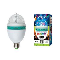 светодиодный светильник-проектор (09839) volpe disko uli-q301 03w/rgb/e27 white в Улан-Удэ