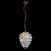 подвесной светильник crystal lux charme sp3+3 led gold/transparent в Улан-Удэ