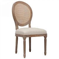 стул vintage french round cane back кремовый лён в Улан-Удэ