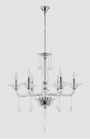 подвесная люстра crystal lux monica sp6 chrome/transparent в Улан-Удэ