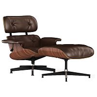 кресло lounge chair & ottoman коричневое в Улан-Удэ