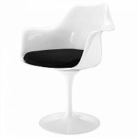 стул eero saarinen style tulip armchair черная подушка в Улан-Удэ