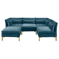 диван zara sectional угловой синий в Улан-Удэ