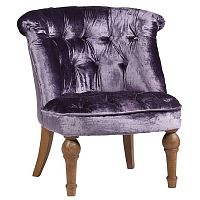 кресло sophie tufted slipper chair вельвет фиолетовое в Улан-Удэ