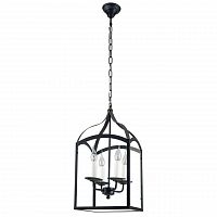 дизайнерская подвесная люстра spot light cage 9500404 черная в Улан-Удэ