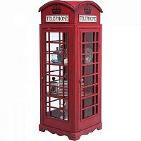 шкаф-витрина london telephone красный в Улан-Удэ