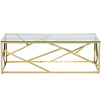 стол журнальный h-bridge gold 120*60*40см золотой в Улан-Удэ