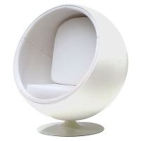 кресло eero ball chair белое в Улан-Удэ