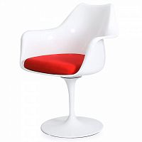 стул eero saarinen style tulip armchair красная подушка в Улан-Удэ