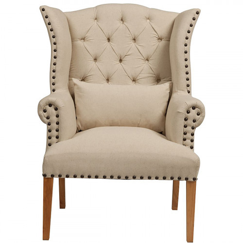 кресло quinn tufted armchair бежевое в Улан-Удэ
