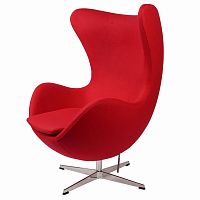 кресло arne jacobsen темно-красное в Улан-Удэ