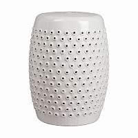 керамический столик-табурет cutwork garden stool белый в Улан-Удэ